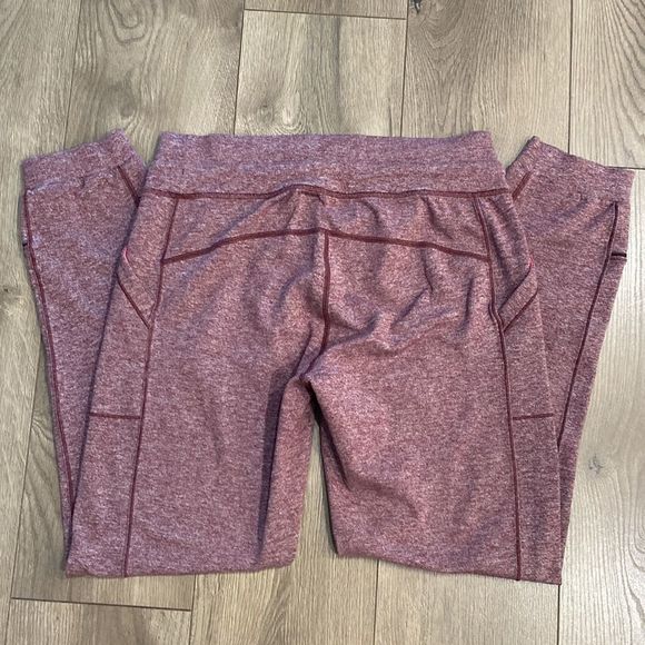 Lululemon Base Runner Jogger Heathered Bordeaux Drama Bon/Bon Sweatpants Size 10 - Picture 3 of 14